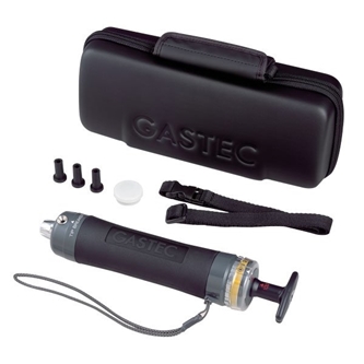 black gas detector tube with parts and accessories