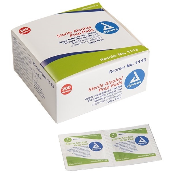 Picture of ALCOHOL PREP PADS, 200/BX