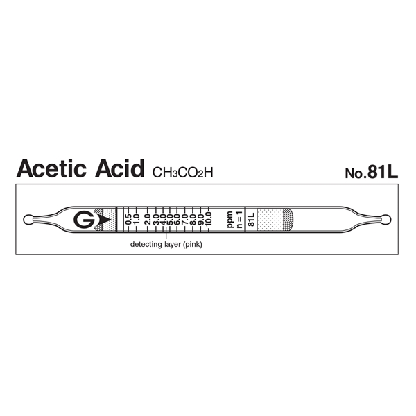 Picture of DETECTOR TUBE, ACETIC ACID, 10/BX