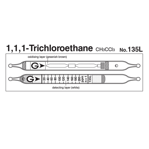 Picture of DETECTOR TUBE, 1,1,1-TRICHLOROETHANE, 5/BX