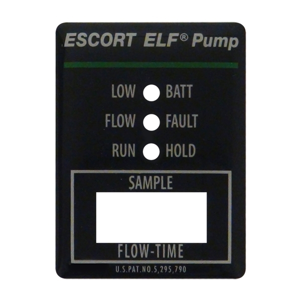 Picture of Face Label-Zefon Escort ELF Digital Pump